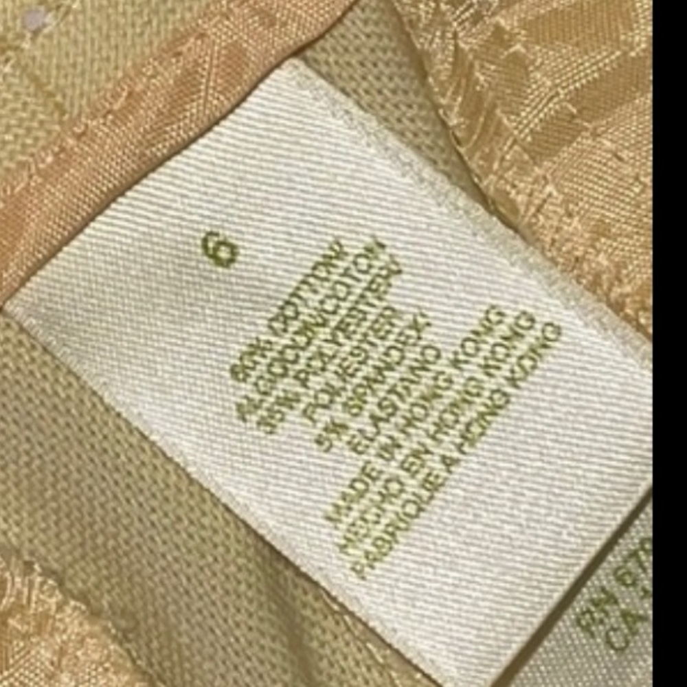NWT Sigrid Olsen Yellow Sun fruit Banana Mixed Cotton Blend Pant Sz. 6 - Picture 10 of 17